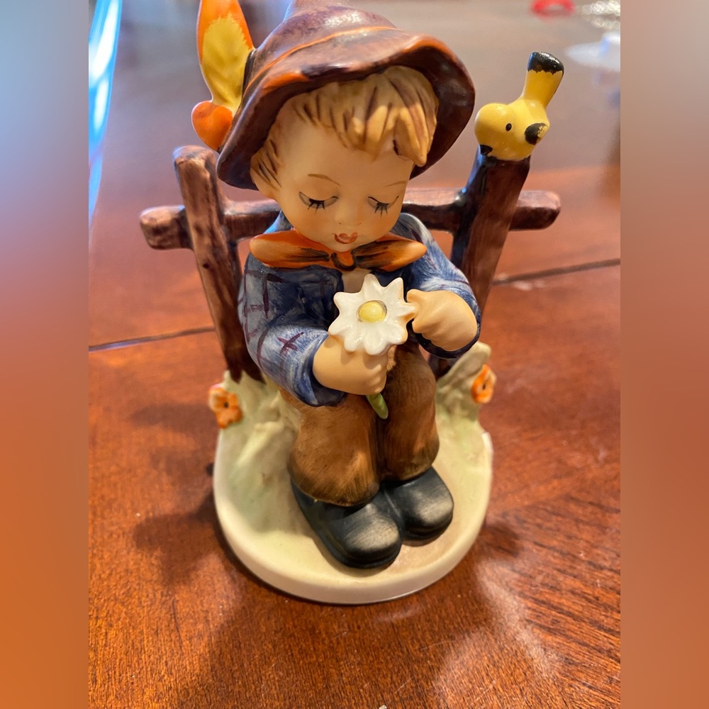 Vintage  Goebel Hummel “She Loves Me She Loves Me Not”